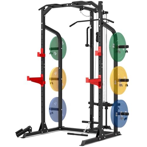 RUNFREELY Power Rack with Pulley System